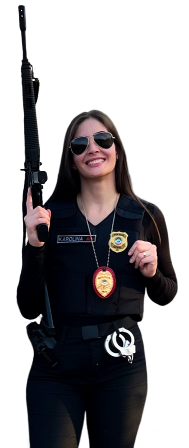 Karolina Souza Pereira Bernardes, Delegada da PC/MS, de uniforme